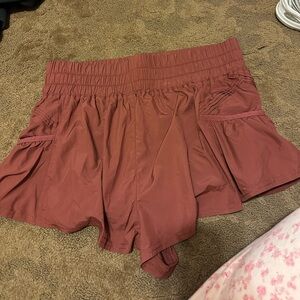 Free People Movement Women's Rust Shorts